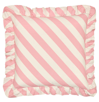 Peony Stripe Ruffle Cushion (PRE-ORDER)-Cushions-Antipodream