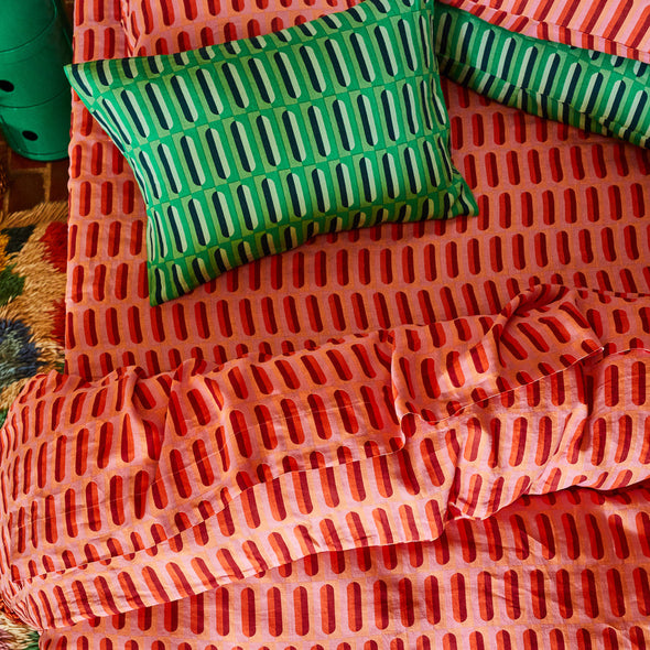 Redondo Dahlia Linen Quilt Cover-Duvet Covers-Antipodream