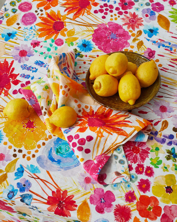 Field of Dreams in Colour Linen Tablecloth-Table Cloths-Antipodream