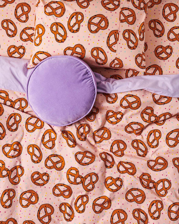 Kip & Co Pretzel Pink Organic Cotton Pillowcase-Pillowcases-Antipodream