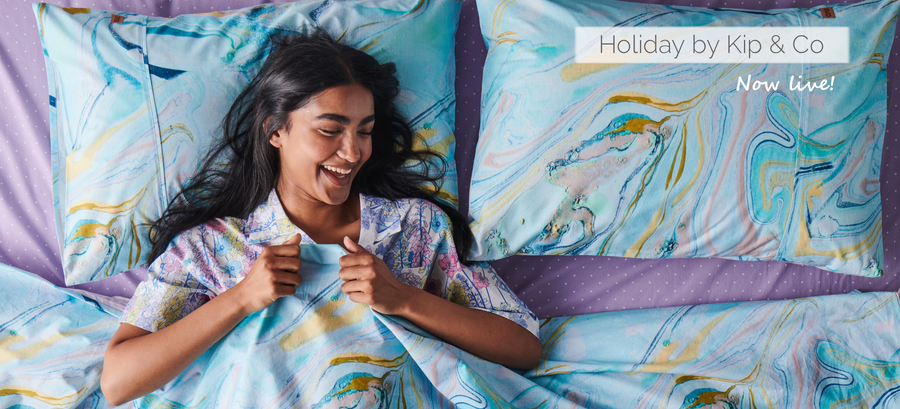 Colouful bedding and homewares by Kip & Co in the UK. UK Stockist for Kip & Co Antipodream. Australian designer bedding, luxury bedding by Kip &Co in the UK.