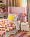 Kip & Co Pretzel Pink Organic Cotton Pillowcase-Pillowcases-Antipodream