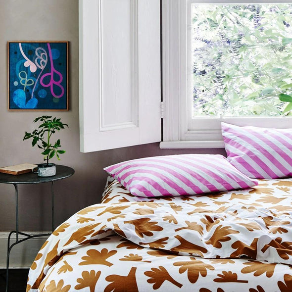 Lilac Stripe Pillowcase-Pillowcases-CASTLE-Antipodream