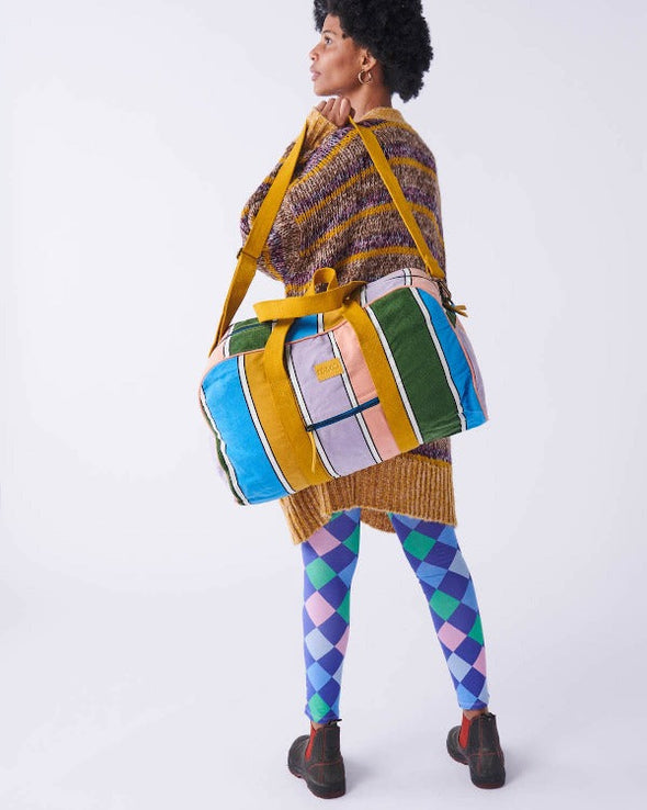 Majorca Stripe Duffle Bag-Bags-KIP & CO-Antipodream