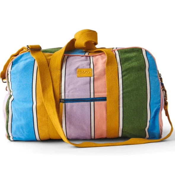 Majorca Stripe Duffle Bag-Bags-KIP & CO-Antipodream