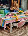 Majorca Stripe Woven Linen Tablecloth-Table Cloths-KIP & CO-Antipodream