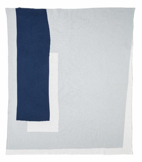 The Grayson Baby Blanket - Blue/Air/White-Blanket-KATE & KATE-Antipodream