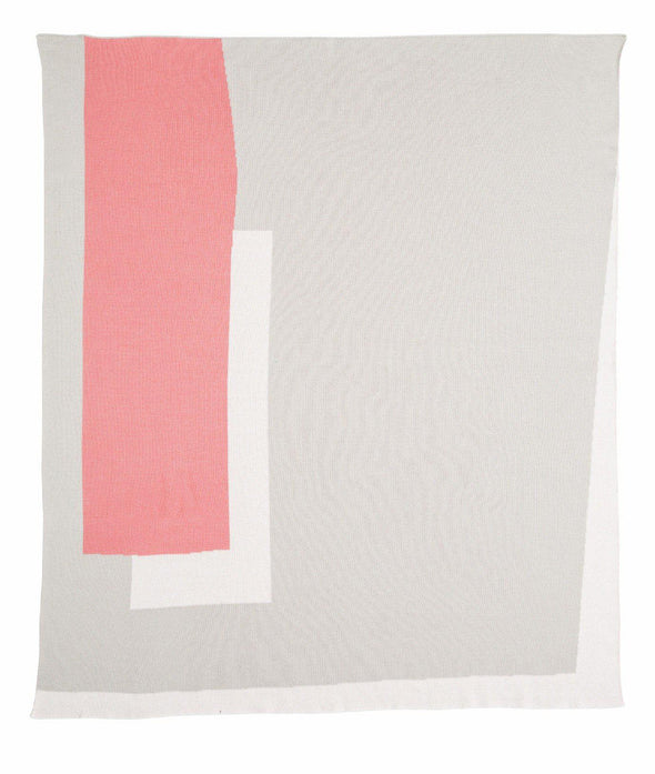The Grayson Baby Blanket - Pink/Cloud/White-Blanket-KATE & KATE-Antipodream