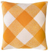 Yellow Tartan Knit Cushion-Cushions-CASTLE-Antipodream